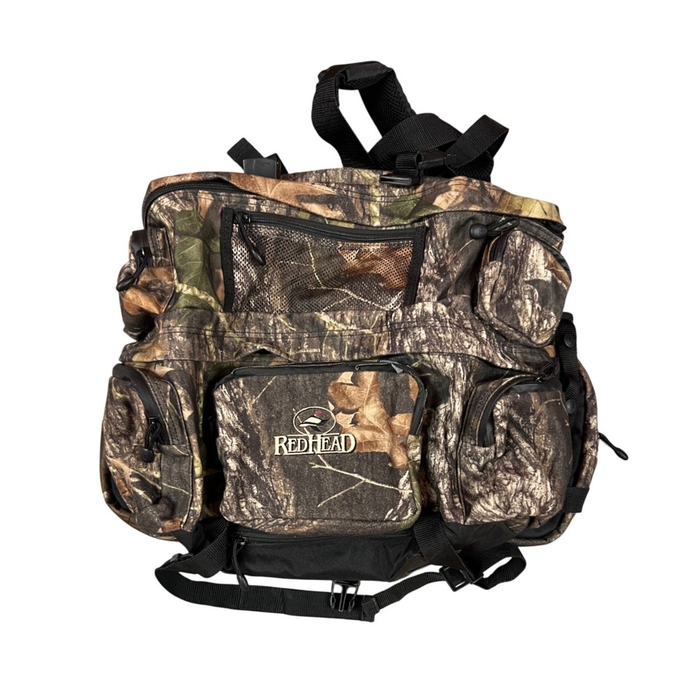 RedHead Camouflage Hunting Pack Harness Backpack Multi Pocket Gear Bag READ